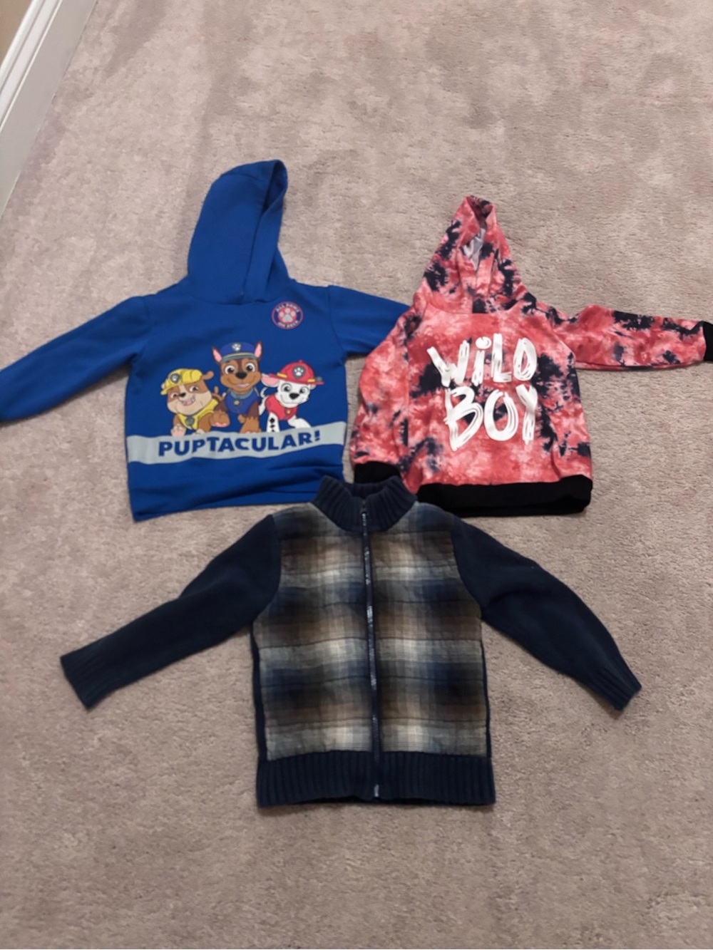 2 Hoodies and a Zip Up Sweater